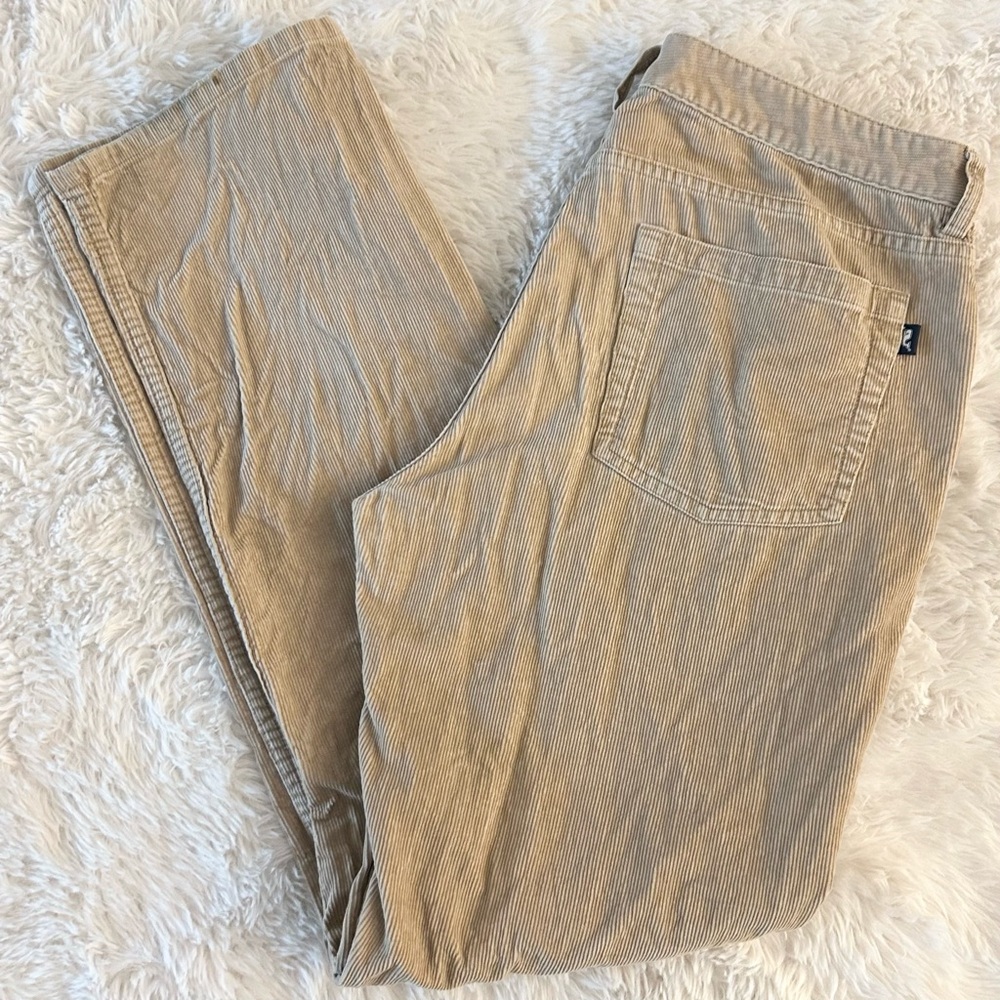 Vineyard Vines Five Pocket Corduroy Pants Mens 34x33 Tan Cotton Chino Preppy GUC